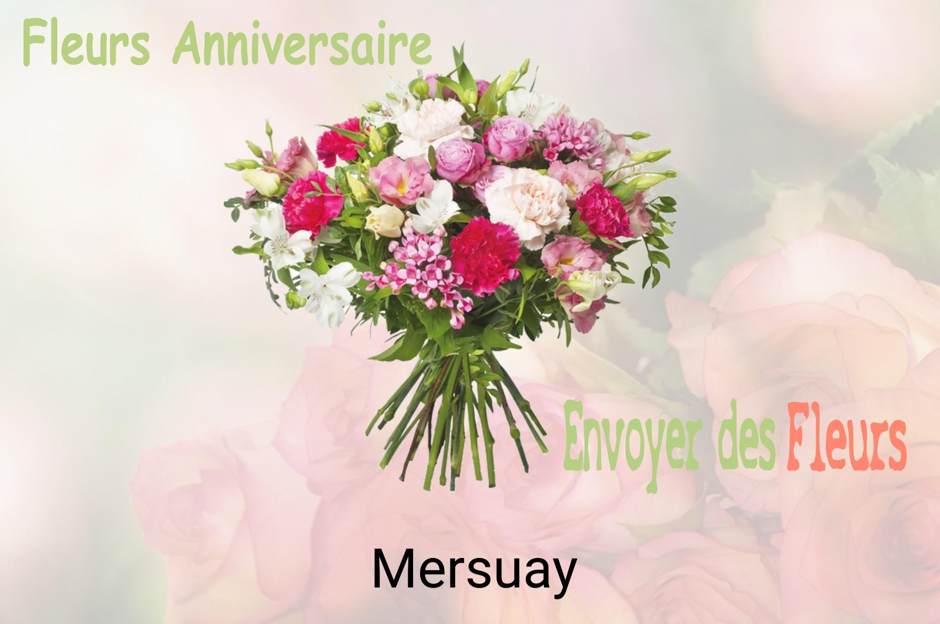 Bouquet de fleurs d’anniversaire livré à Mersuay